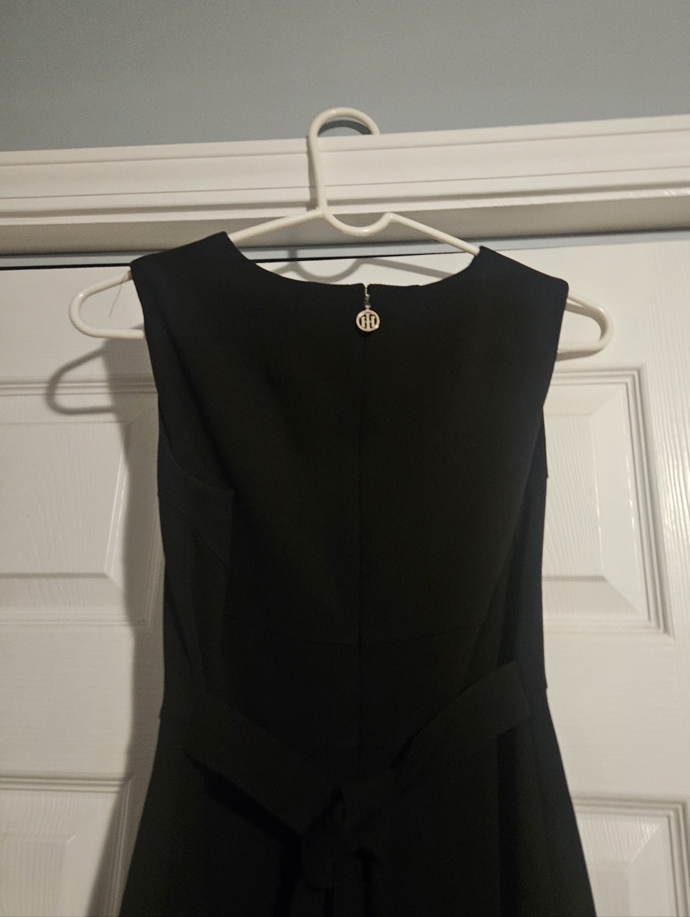 Tommy Hilfiger Black Sleeveless Fit-and-Flare Dress Size 2 - Picture 6 of 9